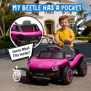 12V Licensed Volkswagen Beetle Kids Ride-On Electric Car