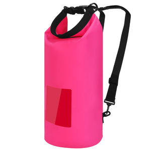 Floating Waterproof Dry Bag Floating Dry Sacks with Observable Window 10L Roll Top Lightweight Dry Storage Bag for Kayaking Rafting Boating Swimming C
