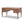 Dauphin Gold Accent 5-Drawer Wood Executive Desk Brown Ash Wood & Veneer