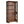 6 Tier Brown Mid Century Bookcase With X Design For Living Room - Brown