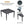 Outdoor Modern Dining Set, Chairs Sunbrella Cushioned And Dining Table With Umbrella Hole