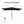Rectangular Patio Umbrella With Crank Tilt, Polyester UV-Resistant Canopy