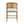 Wooden Frame Counter Stool with Rattan Back - Set of 2