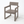 Antique Wood Color HDPE Outdoor & Garden Armchairs with Backrest