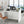 Modern Reception Desk, Front Desk Table With Cable Grommet & Privacy Panels