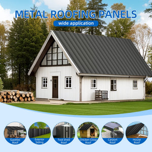 Heavy Duty Metal Roof Panels – 61IN Length, 15PCS Set