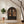 Arched Display Cabinet with Tempered Glass Doors