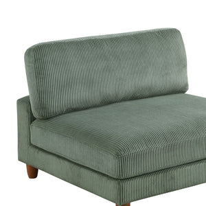 Armless Chair For Living Room - Sage