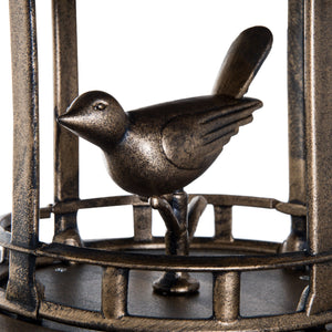 Outsunny 3-in-1 Garden Bird Bath Bowl Pedestal with Bird Feeder and Planter