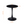 Black Round Dining Table with MDF Top and Matte Iron Base