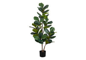49" Tall Artificial Plant Fiddle Tree with Real Touch Leaves