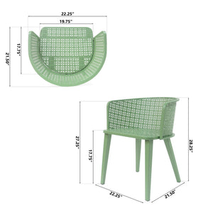 Milan Outdoor Dining Chair Set of 2