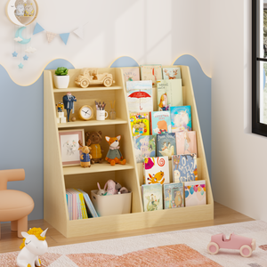 Kids Bookshelf and Toy Storage Organizer