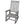 Wooden Oversized Porch Rocker Chair With Wide Seat and Tall Backrest