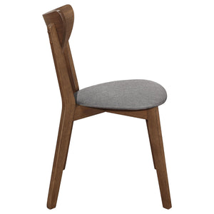 Mid-Century Modern Upholstered Dining Chair (Set of 2)