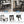 TOPMAX 6-Piece Wood Counter Height Dining Table Set with Storage Shelf