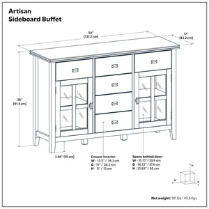 Artisan - Sideboard Buffet - Rustic Brown