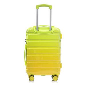 14'/20' 2-Piece PC Spinner Wheel Luggage Set with Gradient Color and Lock