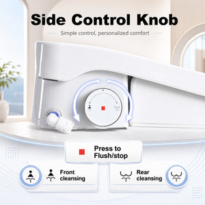 Smart Bidet Toilet Seat with Side Knob Adjustable Heated Seat