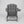 HDPE Folding Adirondack Chair with Dual Cup Holder - Gray