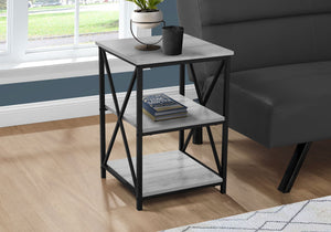 3 Tier Accent Table Side Marble Look Contemporary & Modern