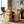 Indoor Bamboo Rolling Kitchen Island with Stainless Steel Top