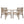 Outdoor Acacia Wood Patio Dining Armchair (Set of 2)