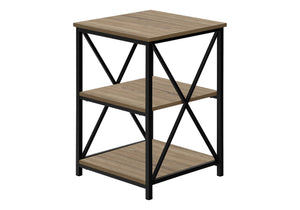 3 Tier Accent Table Side Marble Look Contemporary & Modern