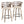 Cosini - Mid Century Modern Fixed Height Barstool With Swivel And Round Footrest (Set of 2)