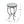 Outdoor Round Side Table With Mosaic Style Top And Curved Iron Legs