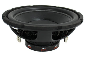 QPower 12 Inch Single Slim Shallow Subwoofer Box and Pyle 1600 Watt Subwoofer