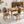 French Style Solid Wood Frame Antique Painting, Hand-Pulled Buckle Decoration Artificial Dining Chair With Nailhead Trim, Wood Legs