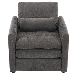Cozy Upholstered Cushion Armchair For Living Room