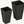 Tall Plant Pot 2-Pack Outdoor Planter Set with Drainage Holes