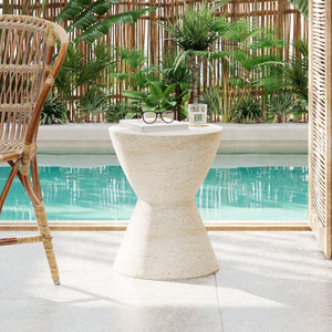 Outdoor Lightweight Concrete Side Table