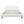 Cream-colored Boucle Upholstered Bed with Rubber Wood Foot, Queen