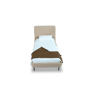 Heather - Upholstered Bed With Curved Headboard