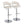Jie - Contemporary Adjustable Barstool With Swivel & Rounded T Footrest (Set of 2)