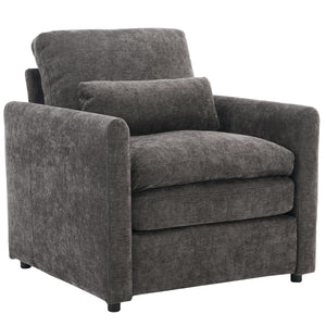 Cozy Upholstered Cushion Armchair For Living Room