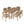 7-Piece Outdoor Acacia Wood Dining Set, 69