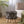 Roja Handcrafted Wool & Cotton Foot Stool with Eucalyptus Wood Frame - Dark Brown