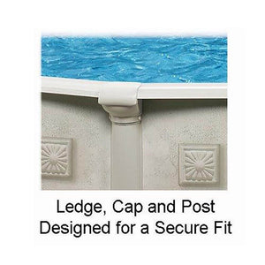 Aquarian Pools Khaki Venetian 21ft x 52in Outdoor Above Ground Swimming Pool
