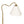 Ornate - Ring Base Curved Table Lamp With Triangle Drum Shade - Gold / White