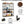 Baker's Rack With Hutch, 5 Tier Kitchen Storage Shelf, Freestanding Utility Pantry Organizer With Hooks And Microwave Stand - Black