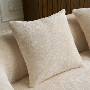 Modular L-Shape Sectional Sofa With Curved Chaise