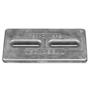 Tecnoseal Rectangular Zinc Plate Anode w/Inserts - 12" x 6" x 1"