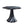 Sculptural Round Dining Table Petal Shape Root Texture For Dining Room - Black