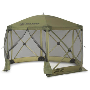 CLAM Quick-Set Escape 11.5 x 11.5 Foot Portable Outdoor Canopy Shelter, Green