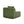 Armless Sofa with Pillow - Green Corduroy