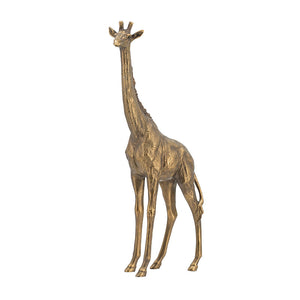 5.9x2.2x11.2" Giraffe Statuette, Animal Statue Décor